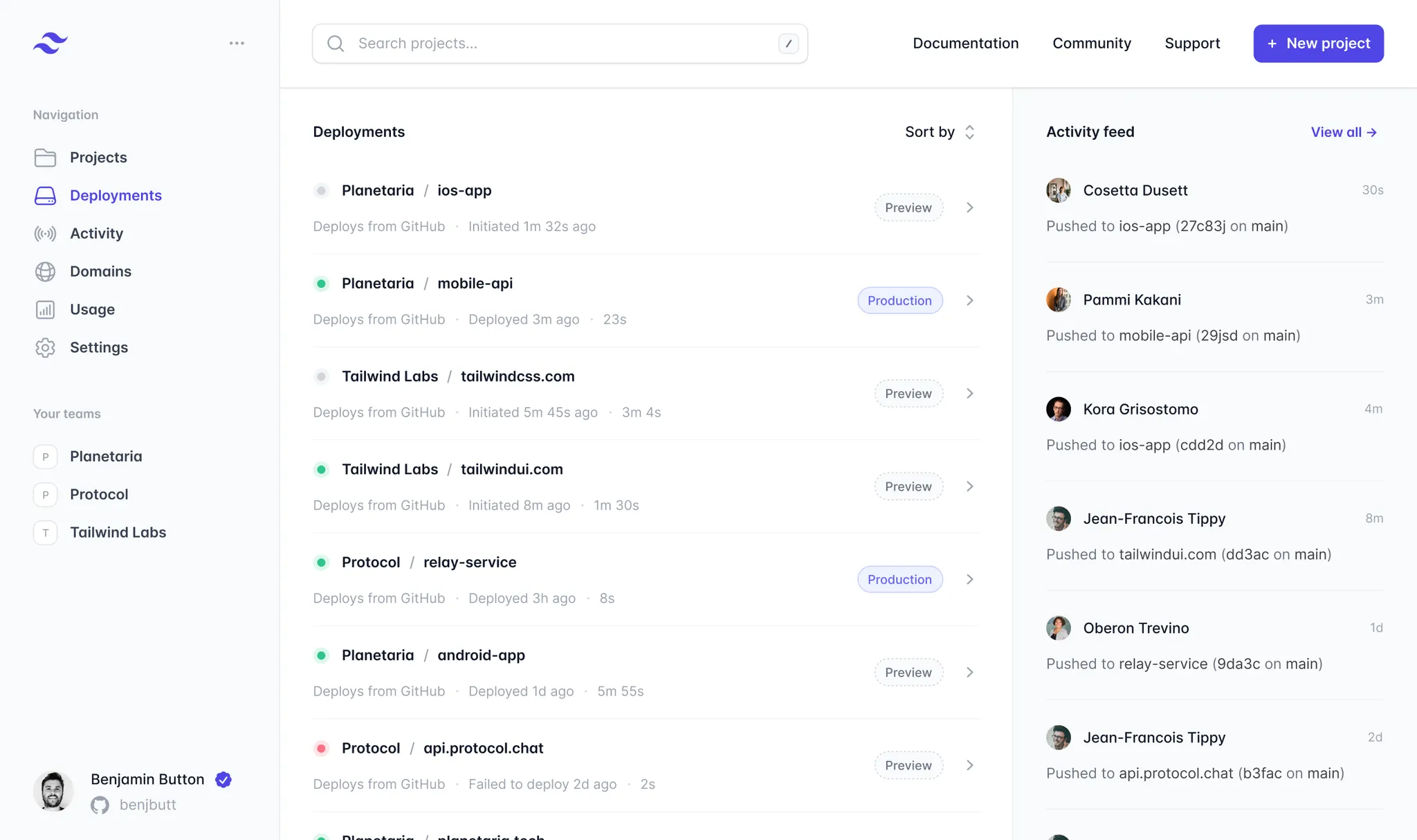 Sceenshot einer Web-App die Freude macht